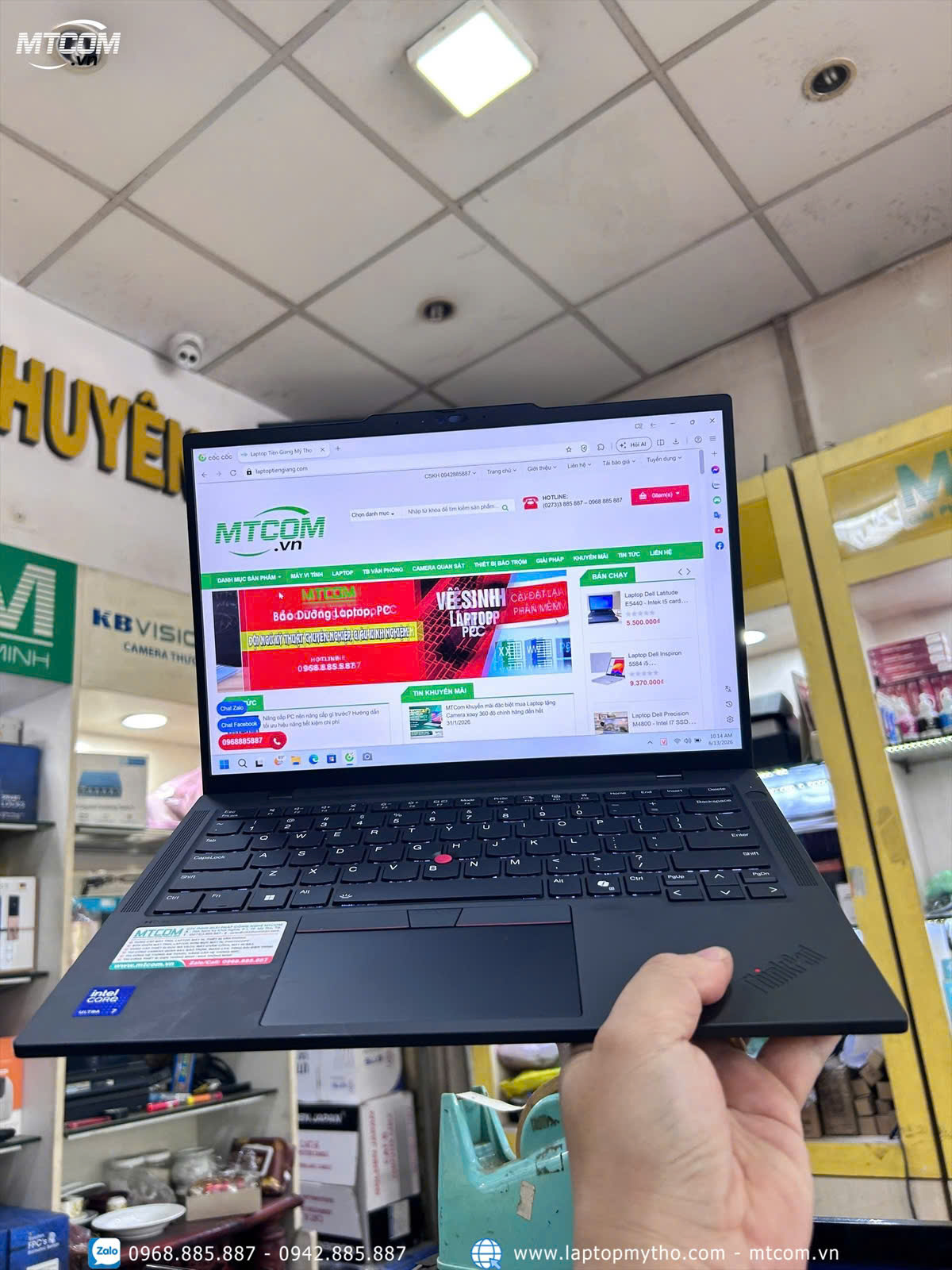 Lenovo ThinkPad T14s Gen 6 Ultra 7 – Laptop Doanh Nhân AI Cao Cấp Tại Laptop Mỹ Tho